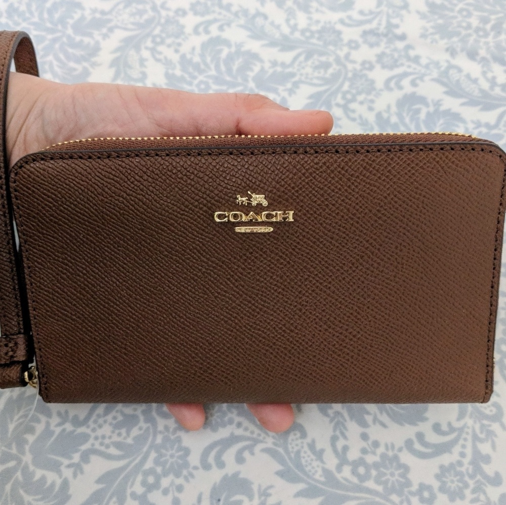 Coach Leather Phone Wallet